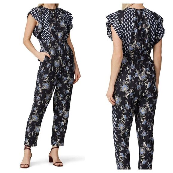 Rebecca Taylor Paisley Printed Jumpsuit
